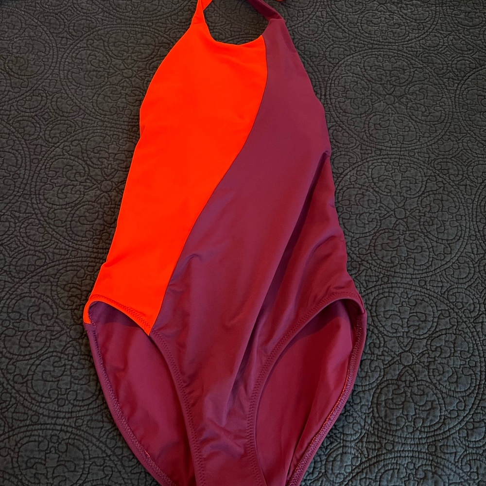 Athleta asymmetrical one color piece
